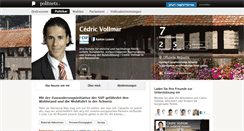 Desktop Screenshot of cedricvollmar.politnetz.ch