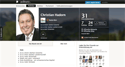 Desktop Screenshot of christian-hadorn.politnetz.ch